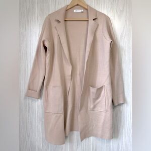 CLOTH By Design Women's Tan Long Open Cardigan Size XS - EUC